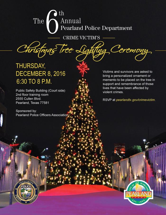 crime victim tree lighting