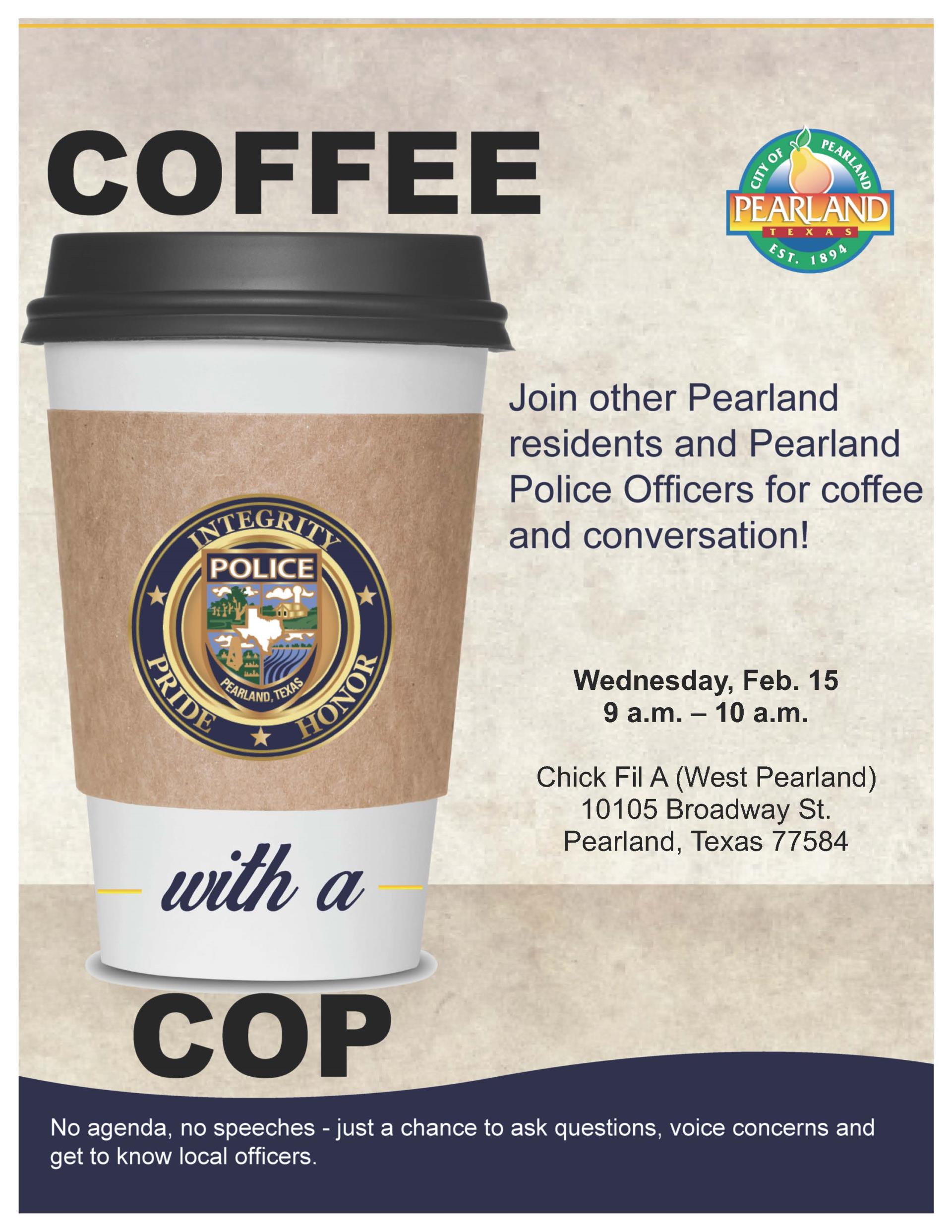 Updated Template - Coffee with a Cop - Pearland